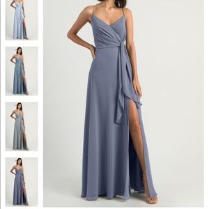 Jenny Yoo Amara Bridesmaids Dress in Peri